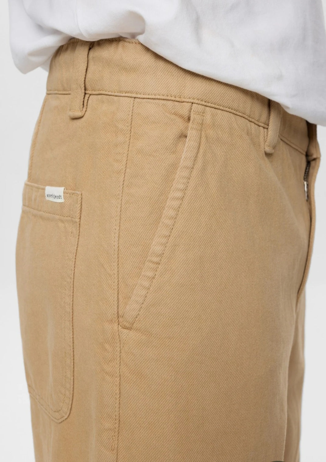 AKJONAS ELA TWILL PANTS ANERKJENDT COLOR ERMINE
