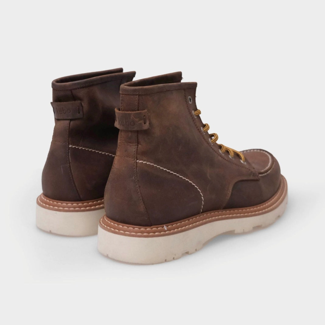 KEBO DAKAR BOOT IN PELLE COLOR MARRONE