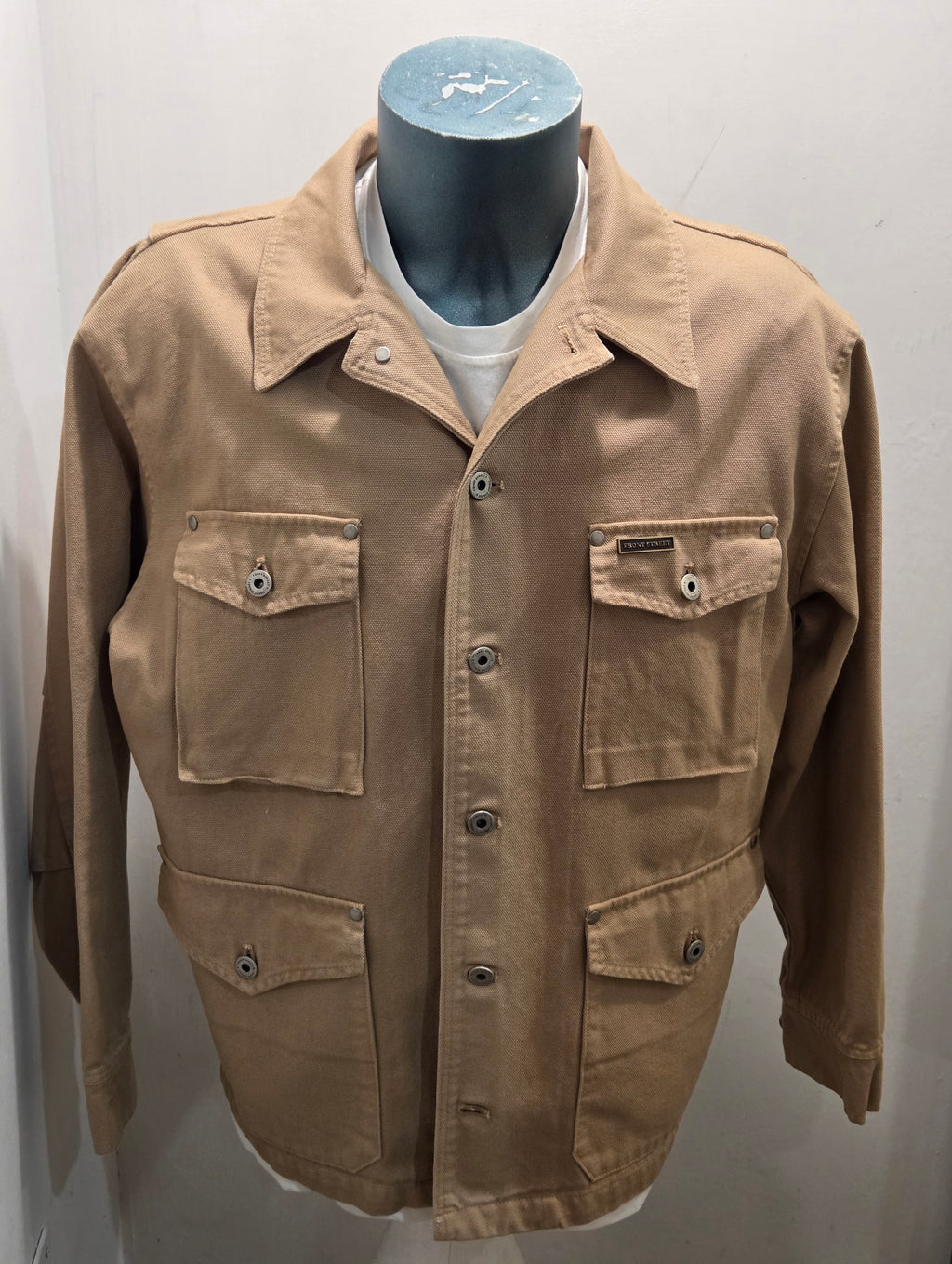 FRONT STREET 8 THE JACKET COLORE DESERT 100% COTONE ALGODON MADE IN ITALY