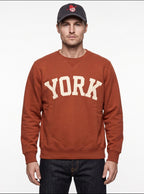 FELPA GIROCOLLO BOWERY NYC MODELLO YORK COLOR BRICK