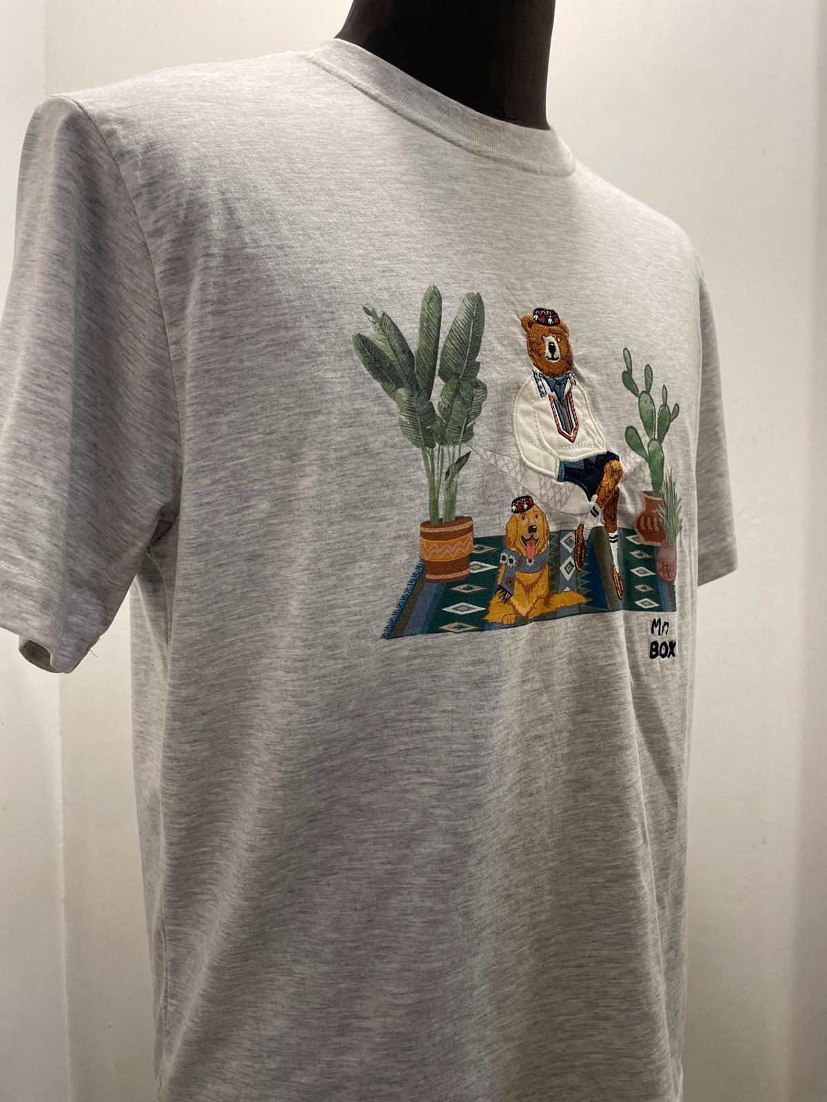 T SHIRT MR. BOX CACTUS GRIGIO MELANGE SS250002