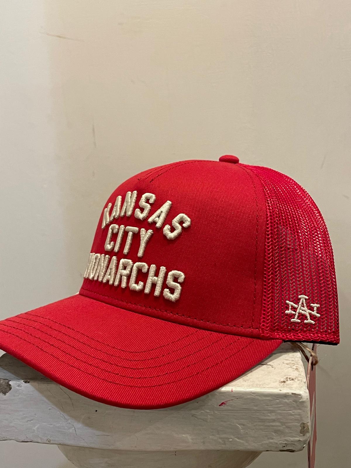 AMERICAN NEEDLE KC MONARCHS NL VALIN SIDE AN RED TRUCKER