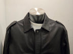 GIUBBINO DI PELLE BLUSOTTO P682 COLOR NERO