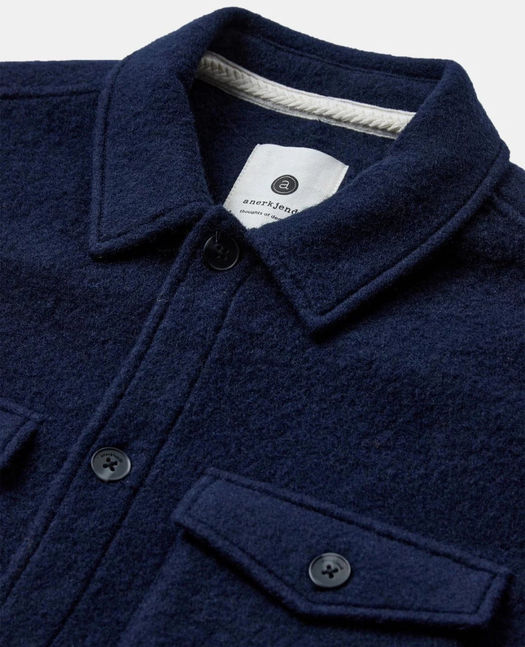 OVERSHIRT ANERKJENDT WOOL BLU