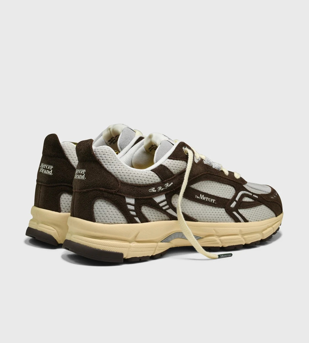 THE MERCER BRAND SNEAKERS THE RE-RUN VINTAGE COLOR BROWN