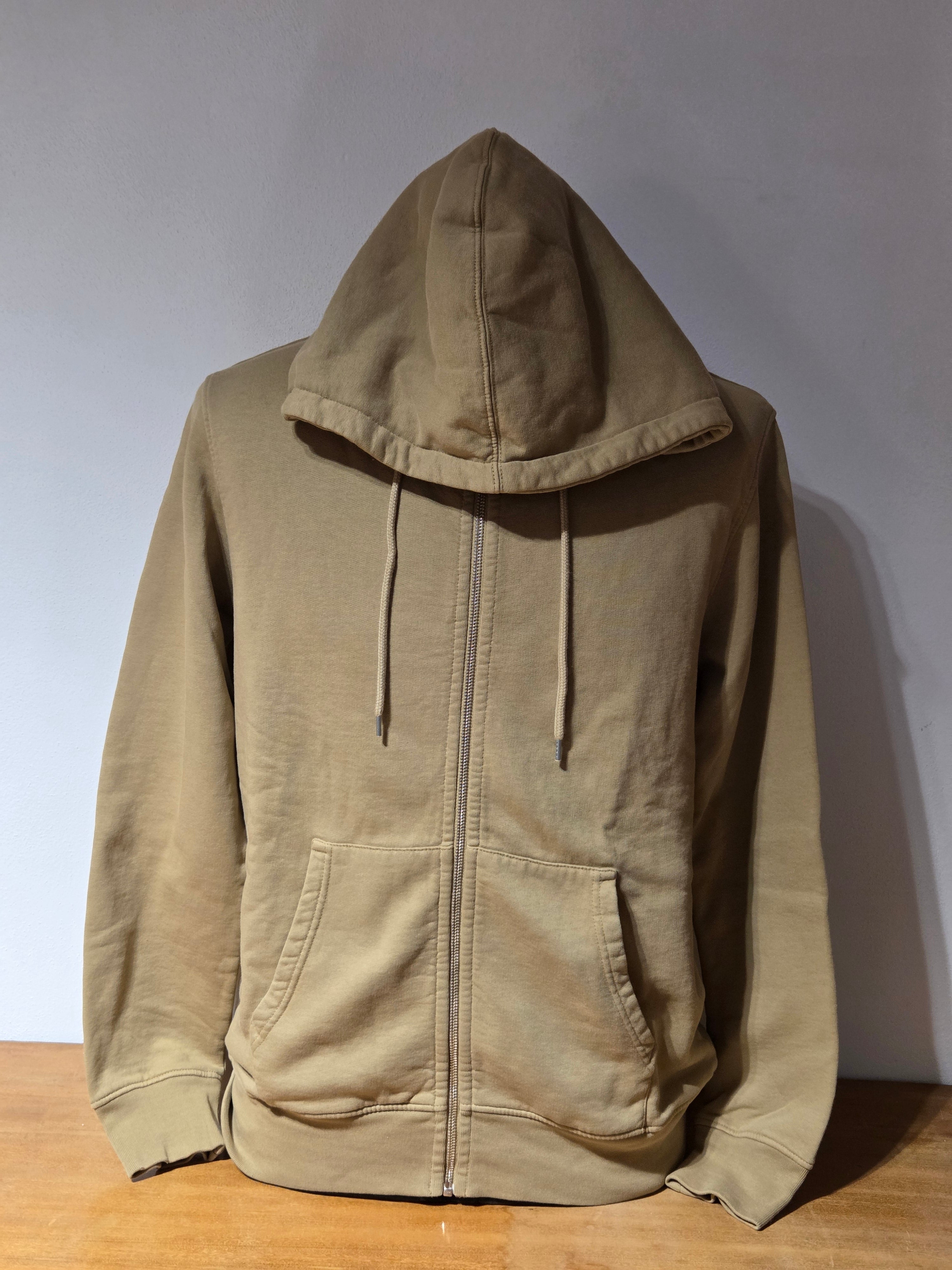 FELPA COLORFUL STANDARD Classic Organic Zip Hood Colore Desert Khaki