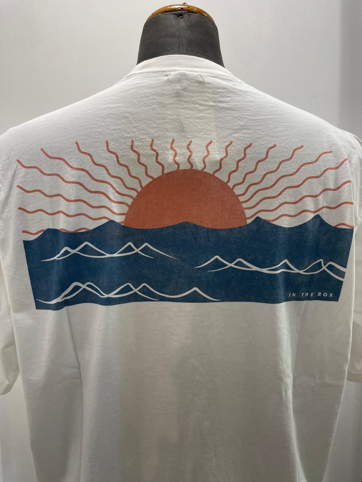 T SHIRT IN THE BOX POCKET SUNSET COLOR PANNA SS250008