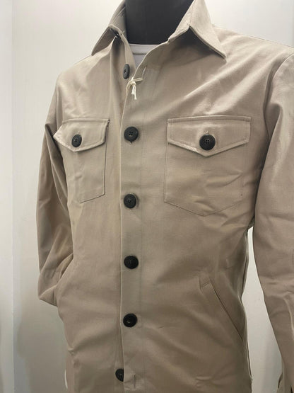 GIACCA CAMICIA GMF COLOR BEIGE CHIARO SG374
