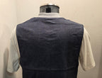 GILET SEADOG ROBERT REVERSE ZIP FELPA/CHAMBRAY COLOR GRIGIO MELANGE