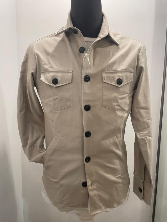 GIACCA CAMICIA GMF COLOR BEIGE CHIARO SG374