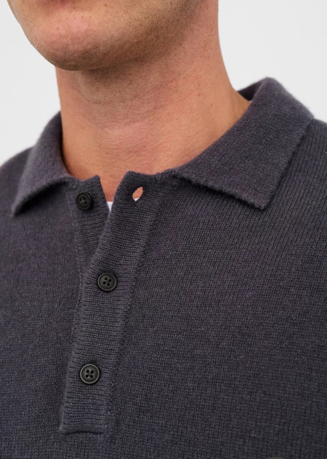 AKPETER MERINO LS POLO ANERKJENDT COLOR MAGNET