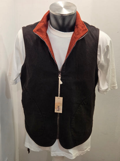 GILET SEADOG DOUBLE FACE JEFF PANNO RING NERO/COCCIO