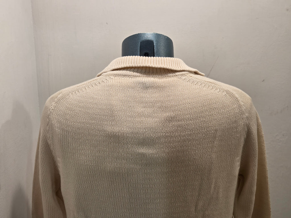IN THE BOX MAGLIA POLO 100% COTONE COLORE PANNA 100% MADE IN ITALY
