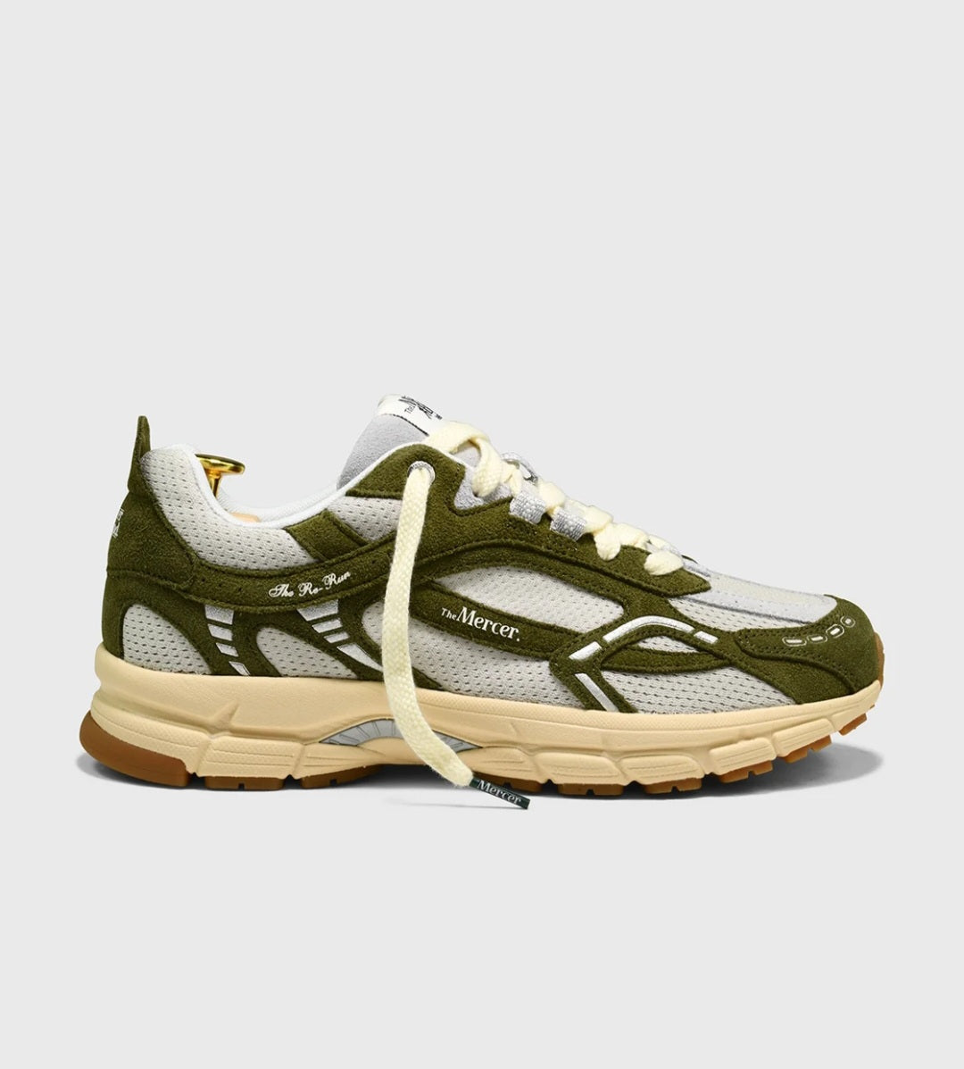 THE MERCER BRAND SNEAKERS THE RE-RUN VINTAGE COLOR ARMY GREEN