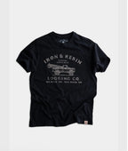 IRON AND RESIN T-SHIRT LOGGING TEE COLOR BLACK 100% COTONE JERSEY 260g