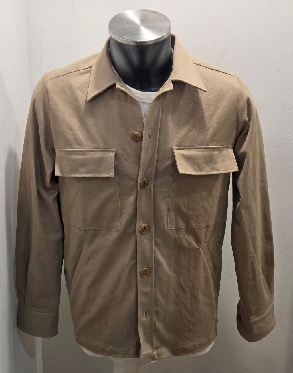 GIACCA CAMICIA GMF SG373 COLOR BEIGE