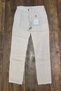 PANTALONI YAN SIMMON MODELLO WORLD T656W 100% LINO COLOR ECRÙ