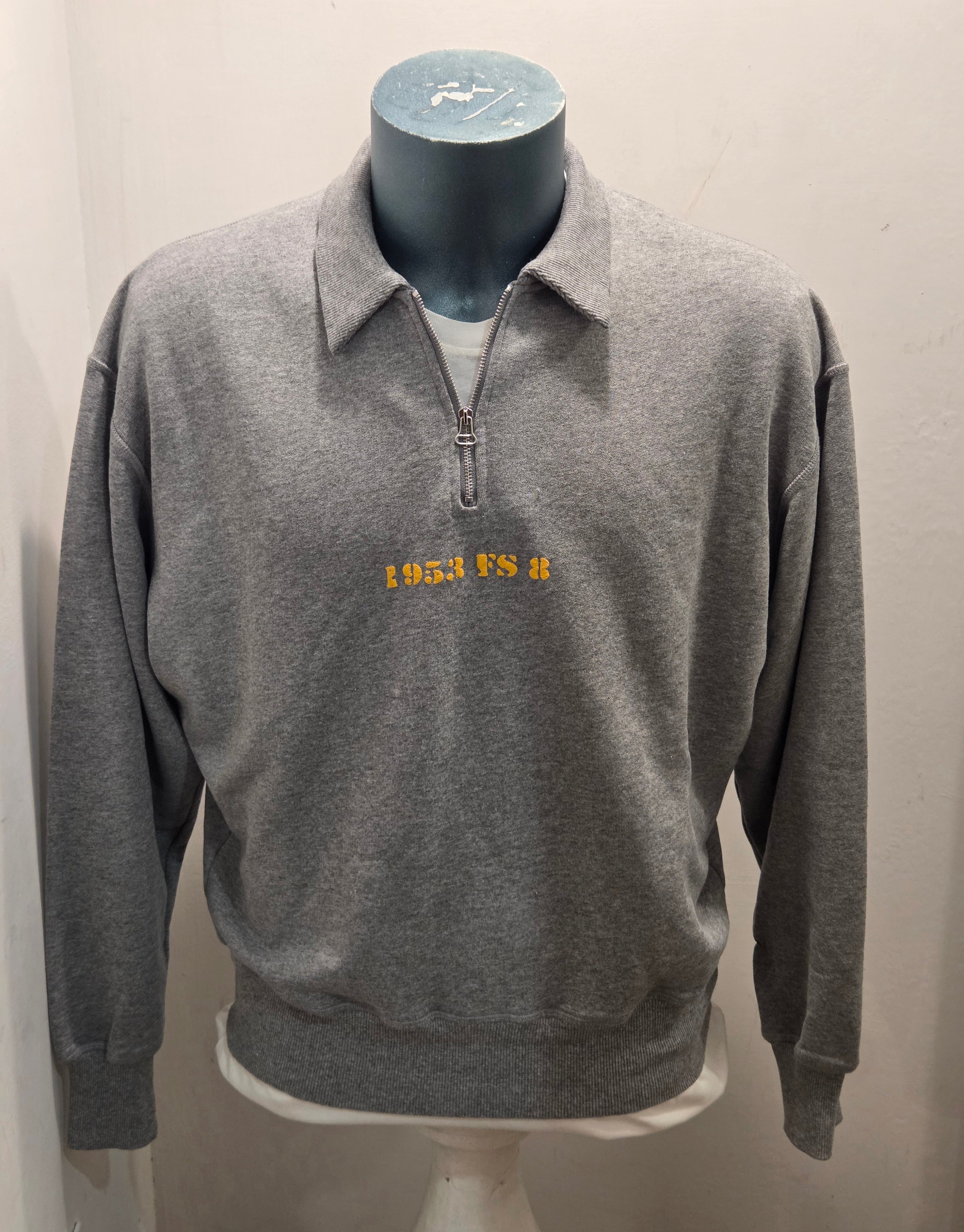 FRONT STREET 8 FELPA MEZZA ZIP SURF SHOP COLOR GRIGIO