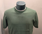 BRAMANTE MAGLIA FILO COTONE MANICA CORTA COLOR VERDE