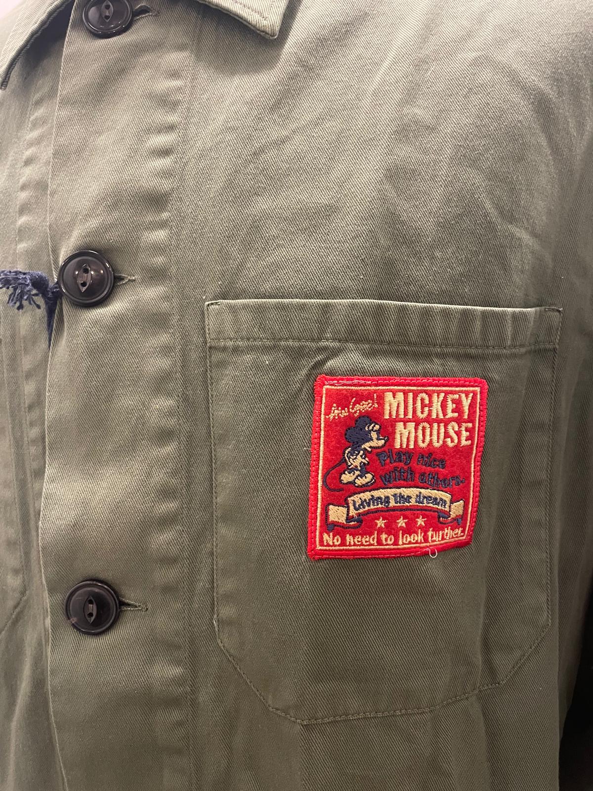 GIACCA WORK IN THE BOX PATCH DISNEY COLOR VERDE MILITARE
