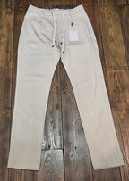 PANTALONI YAN SIMMON LIFE T414L PUNTO MILANO CON LACCIO COLOR CORDA.