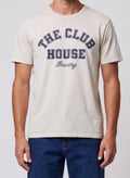T-SHIRT BOWERY NYC MODELLO THE CLUB HOUSE VINTAGE JERSEY COLOR VANILLA