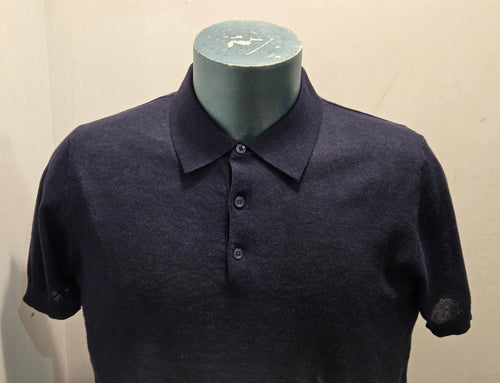 SEADOG POLO FILO COTONE LINO DUBAI COLOR BLU