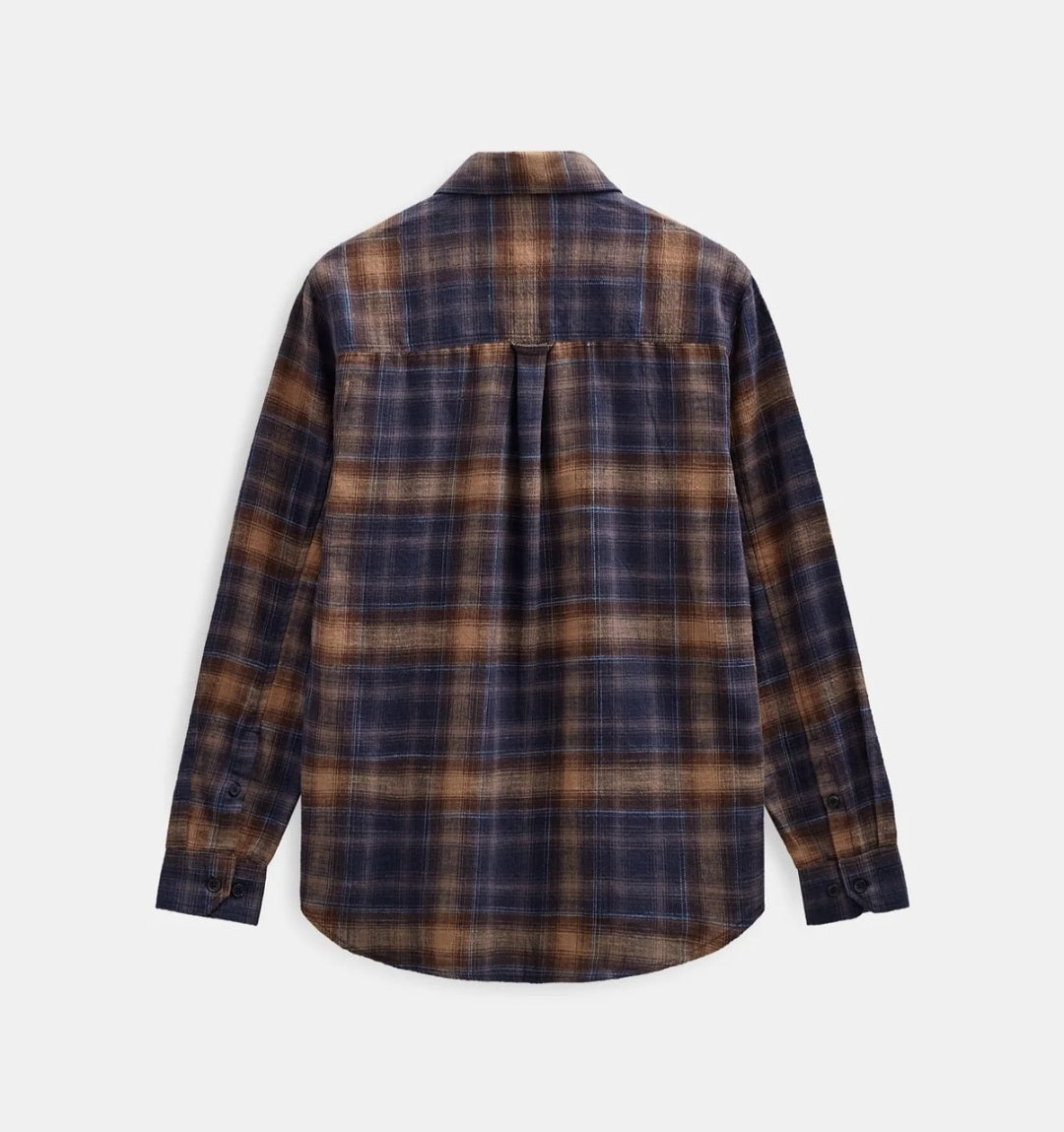 AKLEIF FLANNEL CHECK5 LS SHIRT ANERKJENDT COLOR ESTATE BLUE