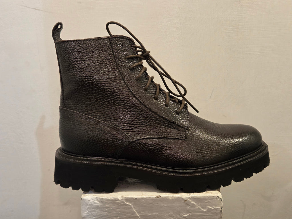 AG TREND Stivaletto Boot Con Lacci Color Marrone