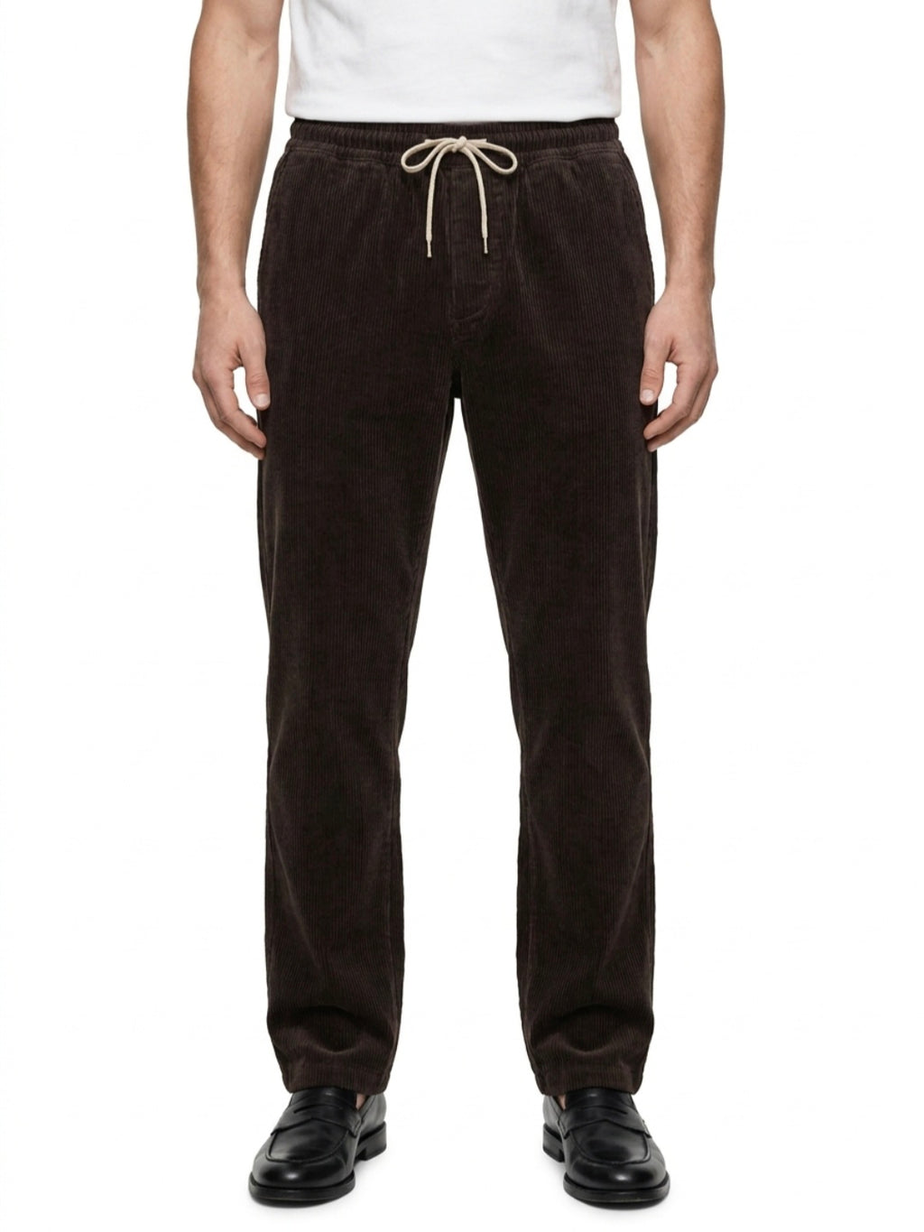 PANTALONI IN VELLUTO IN THE BOX COLOR MARRONE