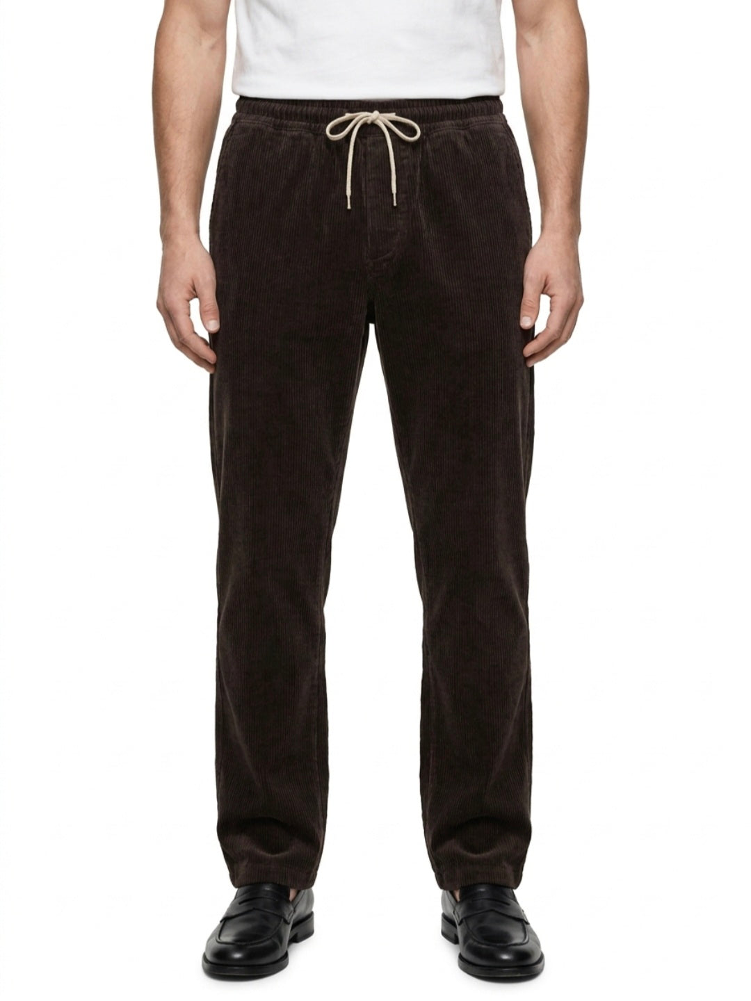 PANTALONI IN VELLUTO IN THE BOX COLOR MARRONE