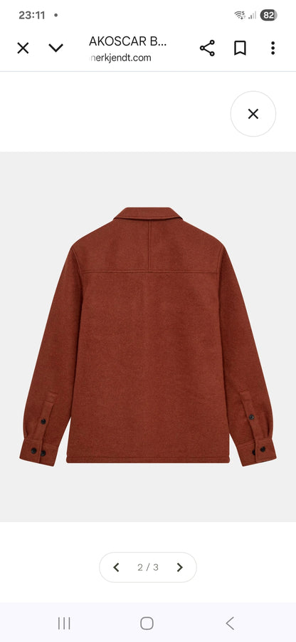 OVERSHIRT WOOL ANERKJENDT CHILI OIL