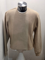 WHITE SAND FELPA GIROCOLLO IN COTONE COLOR BEIGE