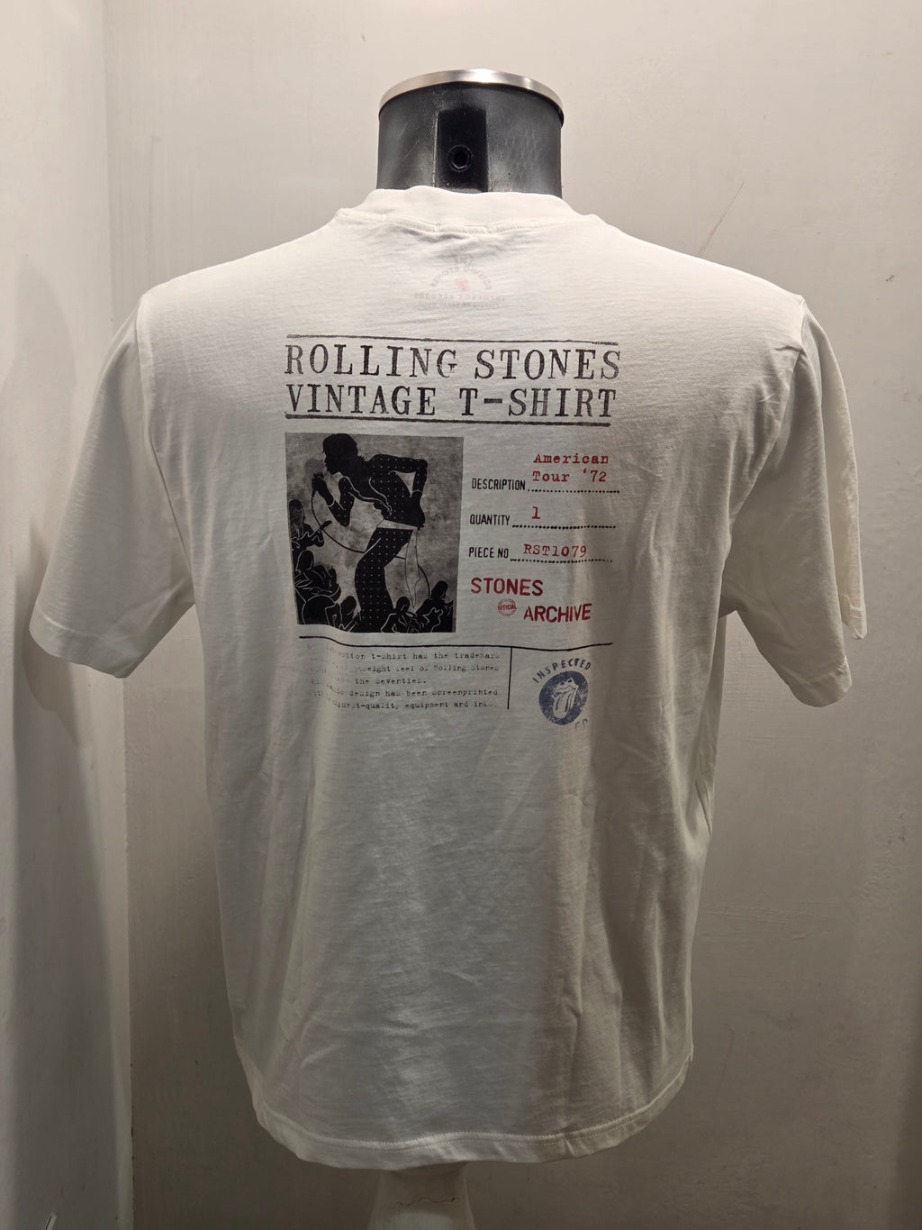 T-SHIRT IN THE BOX THE ROLLING STONES SIGNATURE COLOR BIANCO