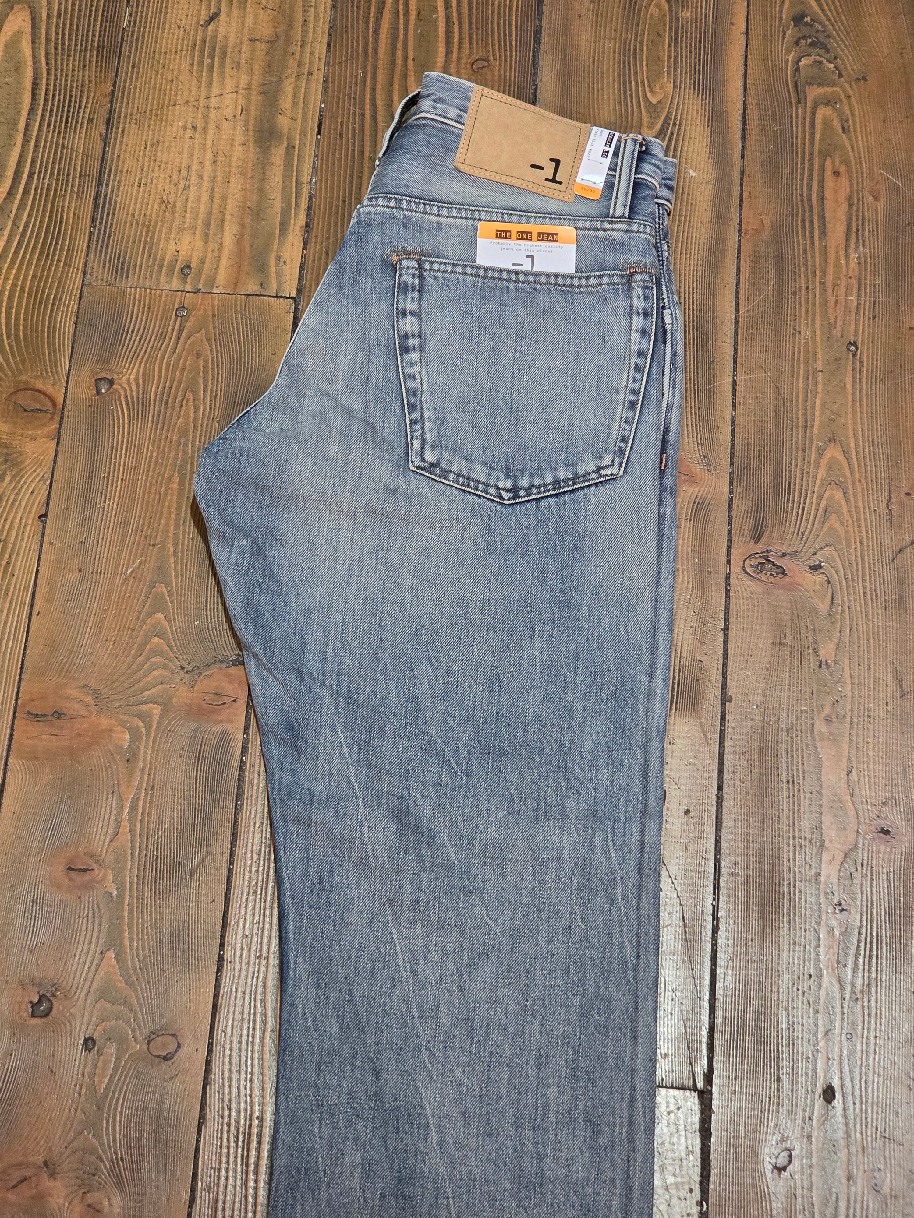 JEANS MINUS ONE THE ONE JEAN SELVEDGE FRESH BLUE WORN