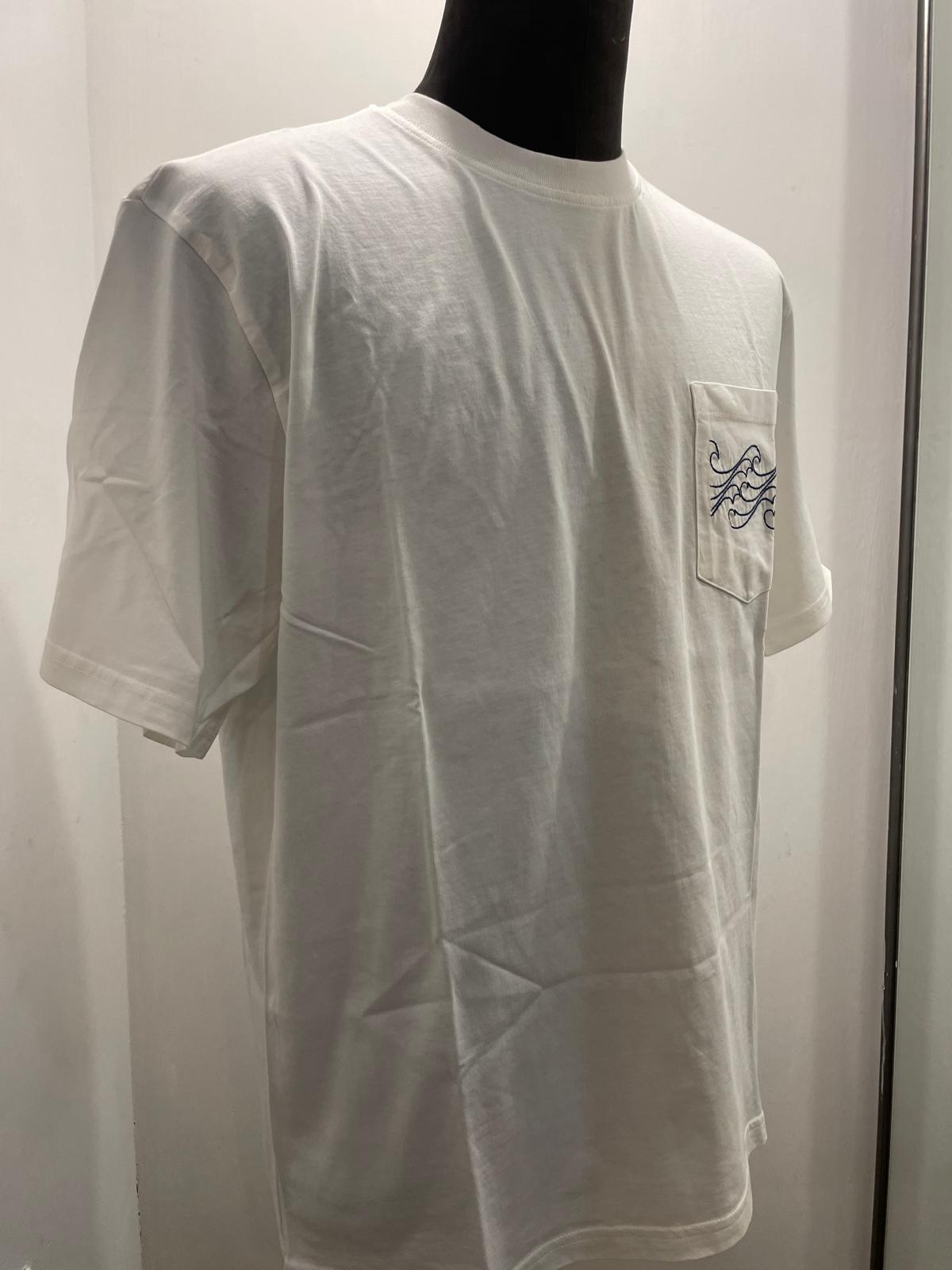 T SHIRT IN THE BOX POCKET WAVE COLOR PANNA SS250009