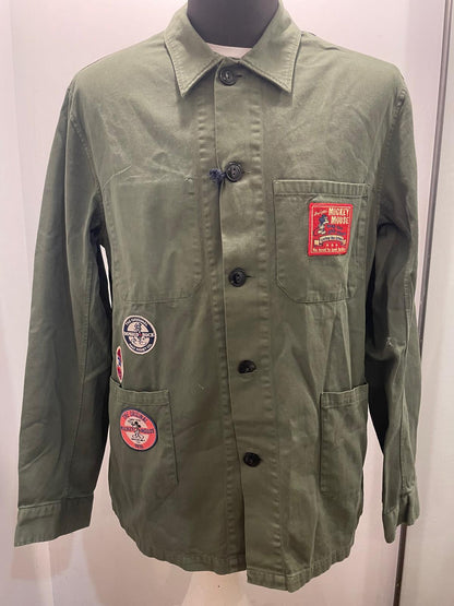 GIACCA WORK IN THE BOX PATCH DISNEY COLOR VERDE MILITARE