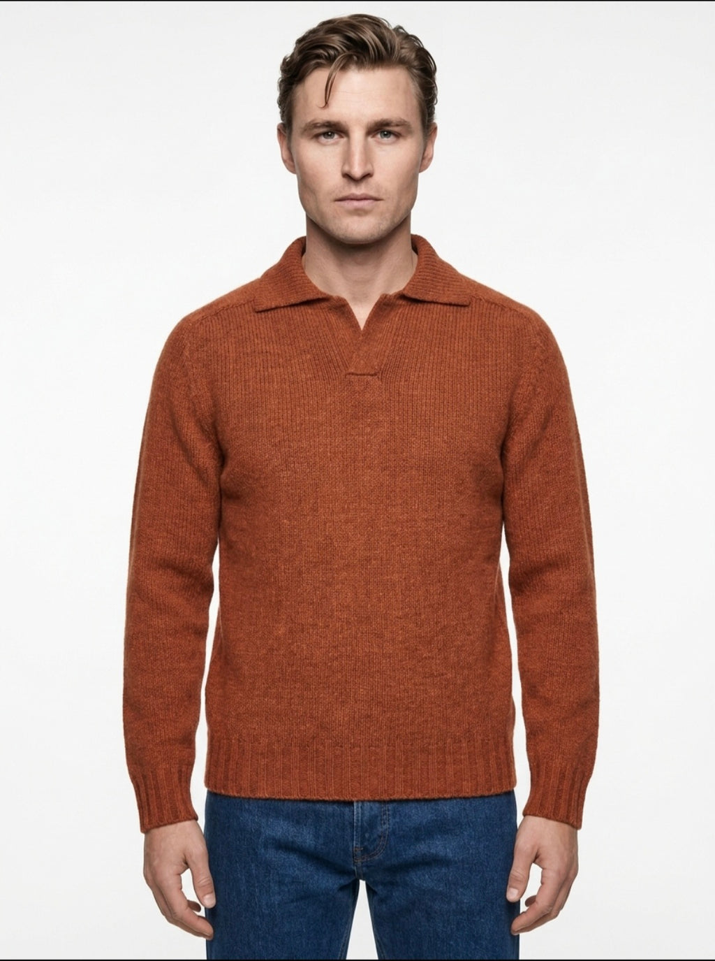 MAGLIA POLO RECYCLE TINTA UNITA IN THE BOX COLOR ARANCIONE SCURO