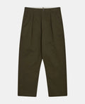AKJAKOB COTTON PLEAT PANTS ANERKJENDT COLOR VERDE MILITARE
