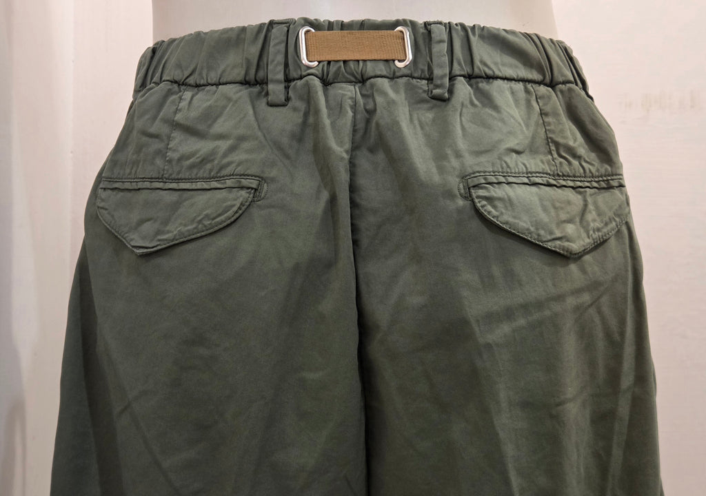 WHITE SAND COLORE VERDE MILITARE COTONE ED ELASTANE CON DOPPIA PENCE VESTIBILITA’ COMODA 26SU52 190 MADE IN ITALY