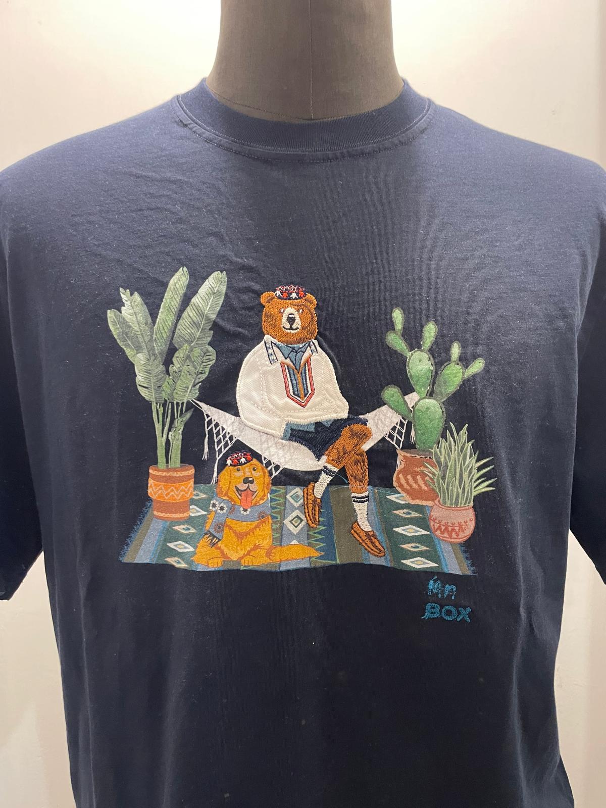 T SHIRT MR. BOX CACTUS COLOR BLU SS250002
