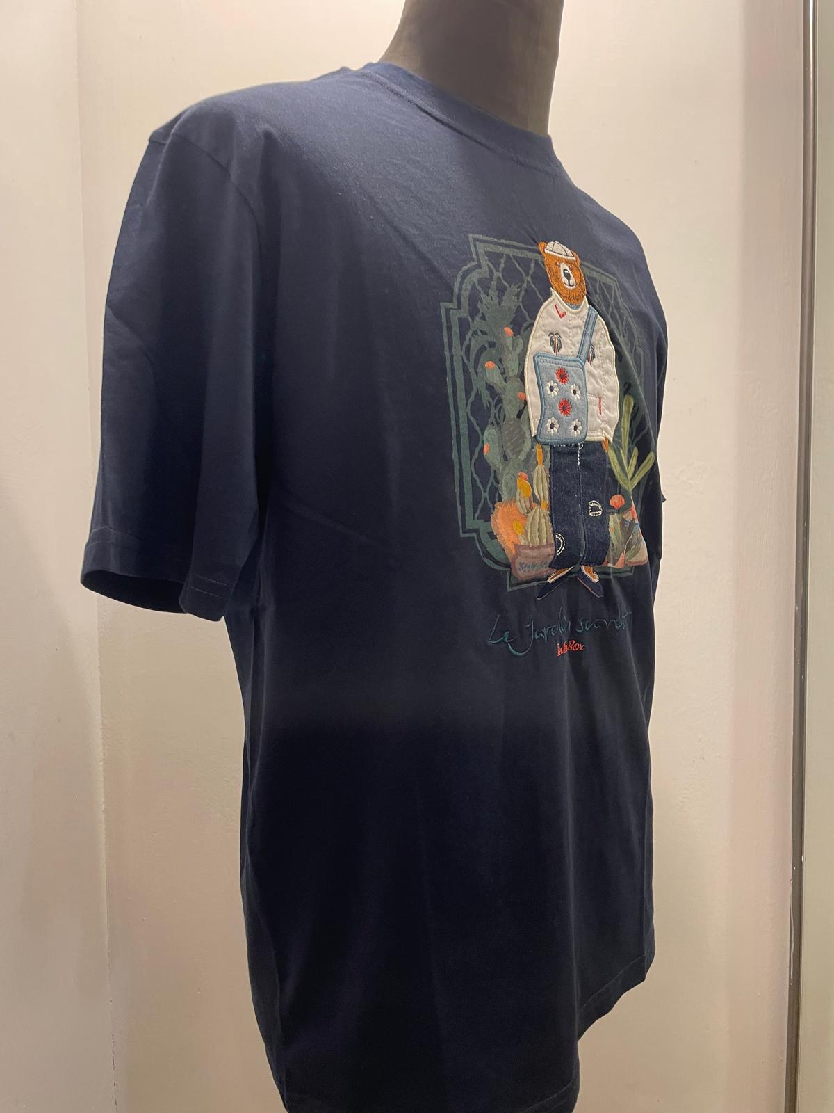 T SHIRT MR BOX JARDIN SECRET BLU SS250003