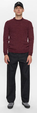 AKSUNE CHENILLE KNIT ANERKJENDT COLOR VINEYARD WINE