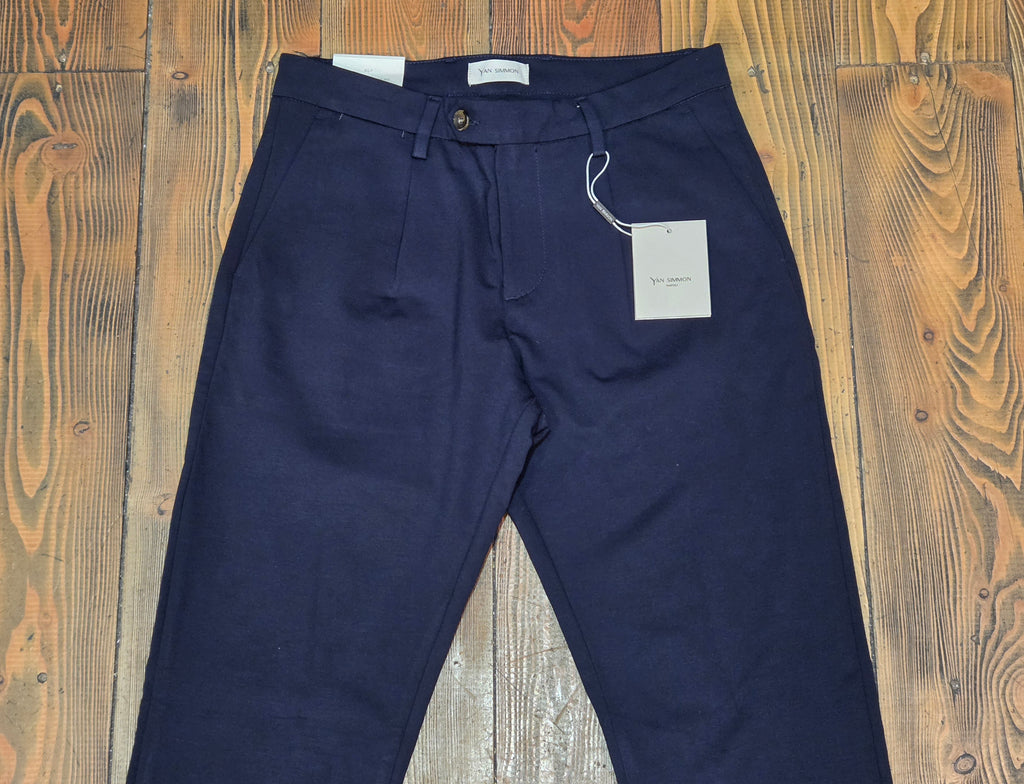 PANTALONI YAN SIMMON FRIEND T414F PUNTO MILANO COLOR BLU