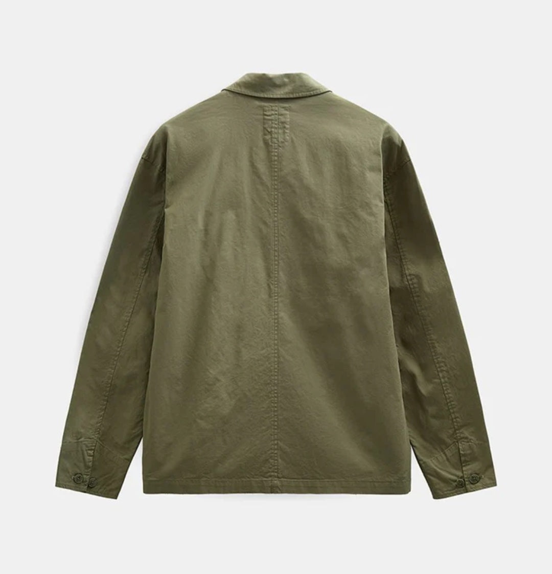 OVERSHIRT ANERKJENDT AKODIN COTTON POPLIN COLOR LODEN GREEN