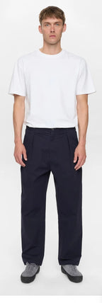 AKJAKOB COTTON PLEAT PANTS ANERKJENDT COLOR BLU