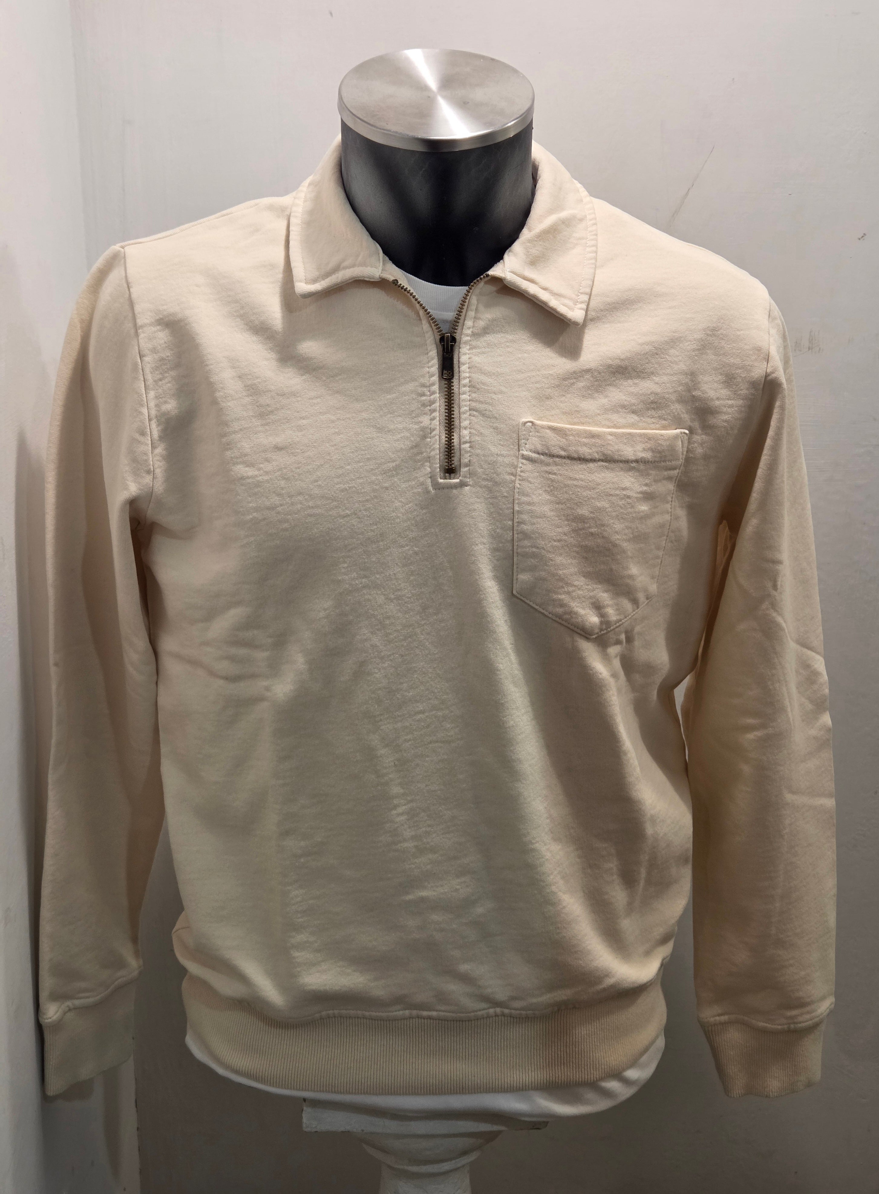 FELPA SEADOG EAST COLLO POLO ZIP COLOR BURRO