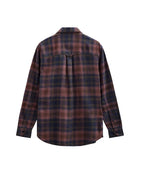 ANERKJENDT AKLEIF FLANNEL CHECK5 LS SHIRT COLORE VINEYARD WINE