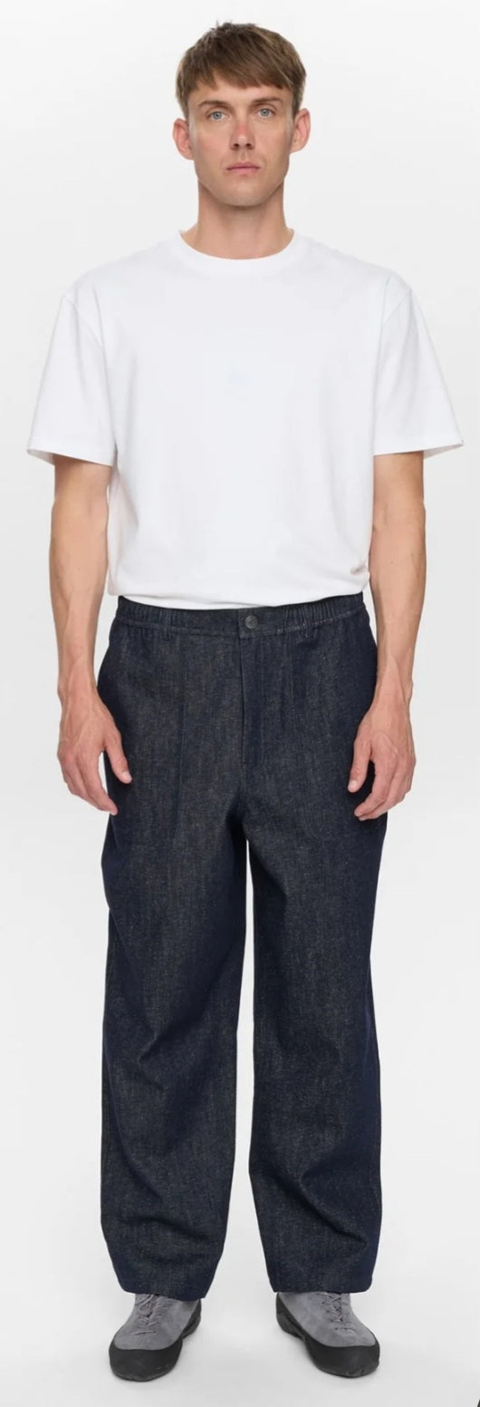 AKJAKOB DENIM FATIQUE JEANS ANERKJENDT COLOR DARK BLUE DENIM