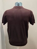 SEADOG POLO FILO COTONE MADRID COLLO APERTO COLOR MORO
